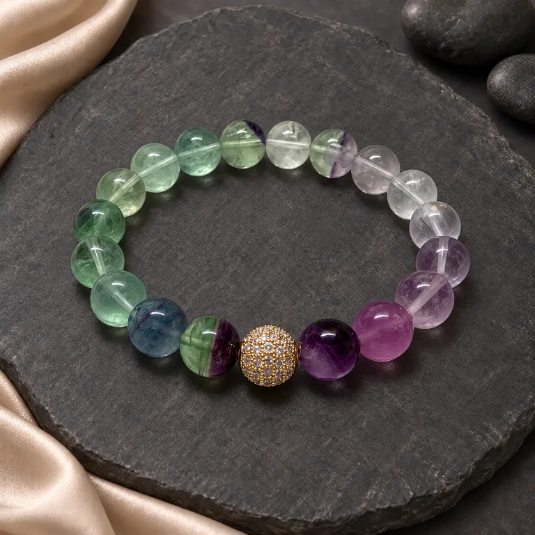 Fluorito apyrankė, 10 mm