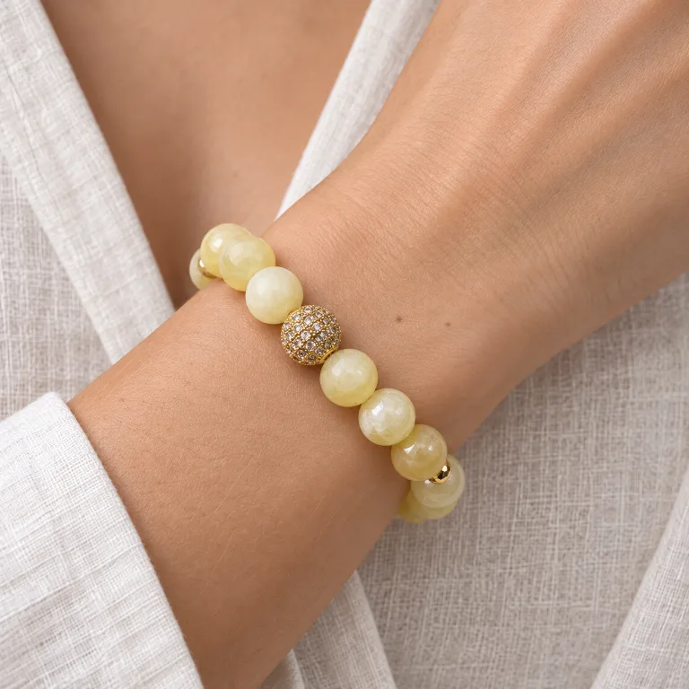 Calcite bracelet, 10 mm
